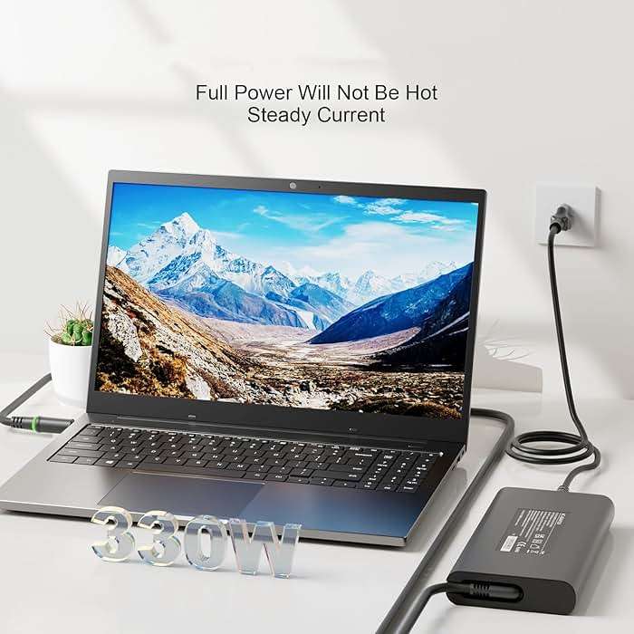 330W Laptop Charger Compatible with DELL Alienware M16 M18 r2 r1 X16 X17 Dell 330w 7.4mm Ggan Slim Ac Adapter 330 Watt Laptop Charger Power Supply - Image 3
