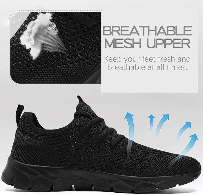 YITUHIO Mens Running Shoes Fashion Sneakers Tennis Walking Shoes Lightweight Athletic Gym Workout Shoes - Image 5