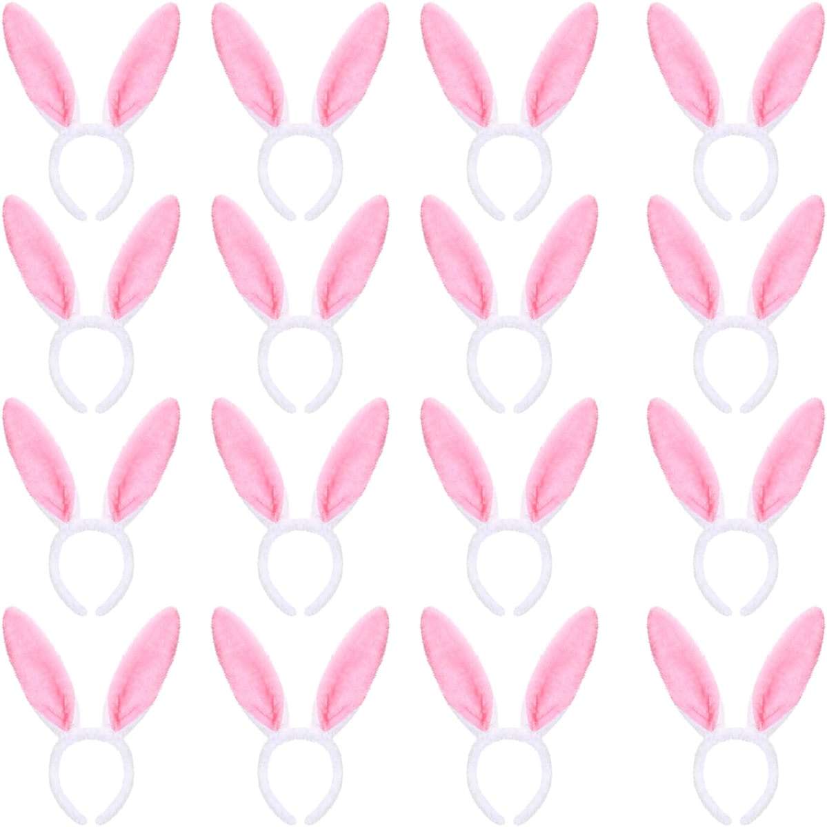 WILLBOND Halloween Plush Bunny Ears Headband Cute Rabbit Ear Hairbands Halloween Bunny Ears for Dress up Theme Party - Image 1
