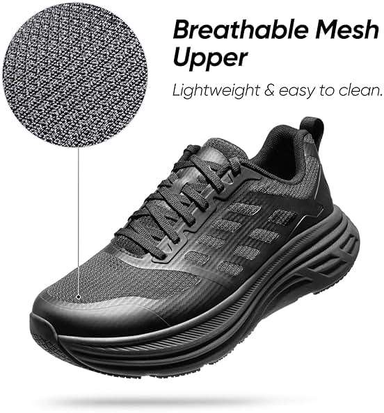 NORTIV 8 Men's Walking Running Tennis Cushioning Shoes ActiveFloat Non Slip Athletic Gym Workout Jogging Comfortable Sneakers - Image 4