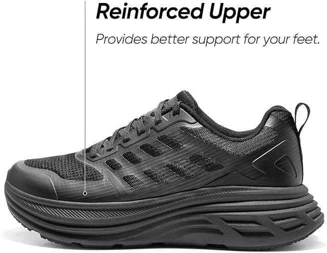 NORTIV 8 Men's Walking Running Tennis Cushioning Shoes ActiveFloat Non Slip Athletic Gym Workout Jogging Comfortable Sneakers - Image 5