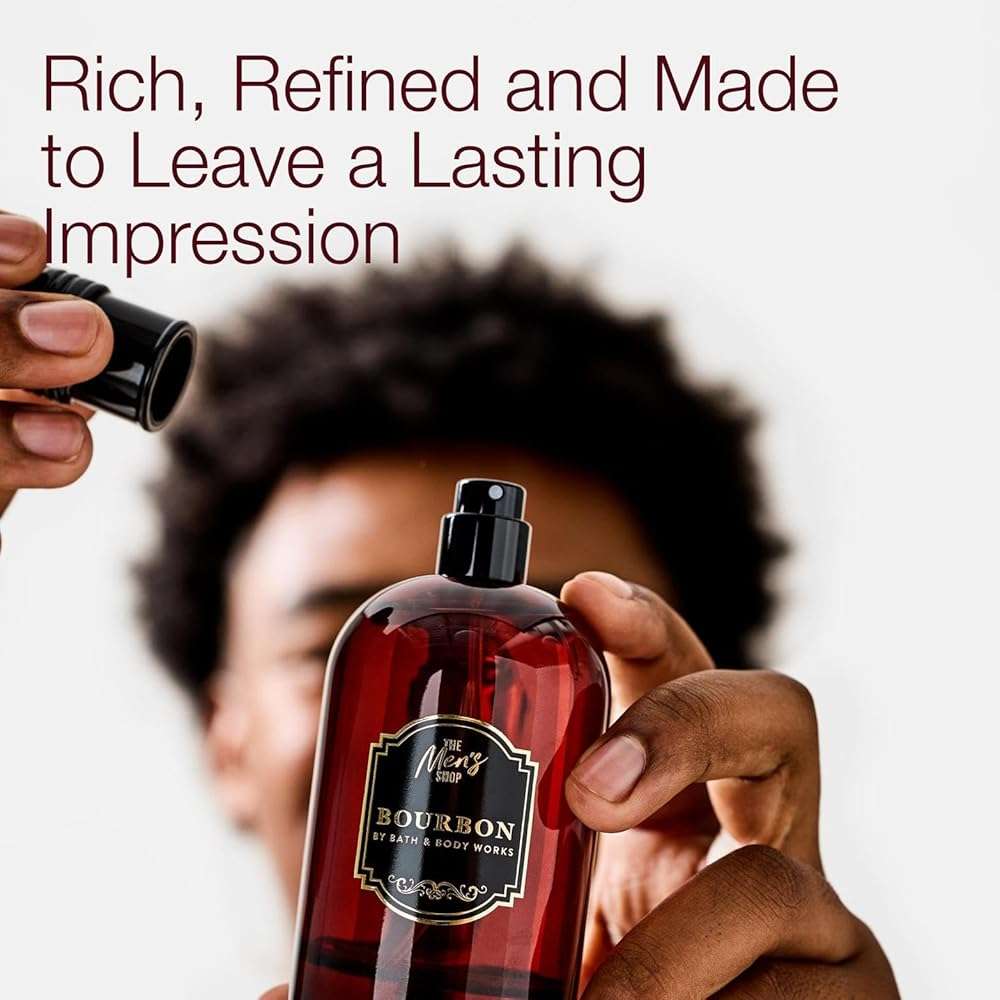 Bath & Body Works Bourbon Cologne - Men’s Cologne for Everyday Use - Long-Lasting High Fragrance Oil Concentration - Dermatologist-Approved - Sophisticated Scent Experience - Gifts for Him - Image 5