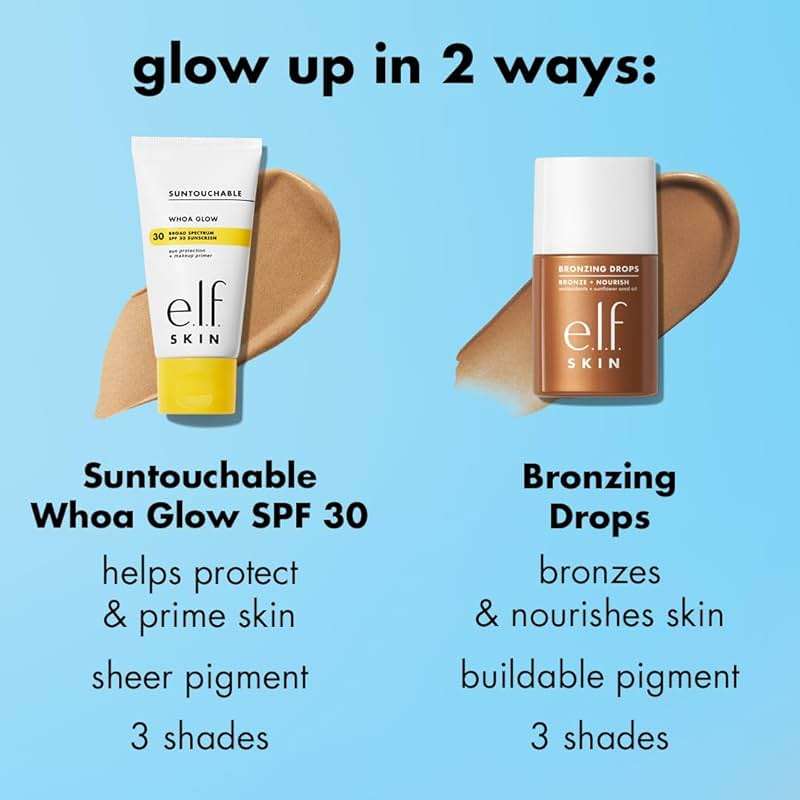 e.l.f. SKIN Bronzing Drops, Liquid Face Tinted Serum with Vitamin E & Sunflower Oil, Shimmer Finish, Vegan & Cruelty-Free, Rose Gold - Image 7