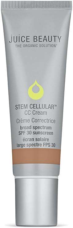 Juice Beauty Stem Cellular CC Cream with Mineral Zinc SPF 30, Island Glow - Tinted Moisturizer & Color Corrector for Dark Spots and Redness - Radiant Dewy Finish, 50ml (1.7 fl oz) - Image 1