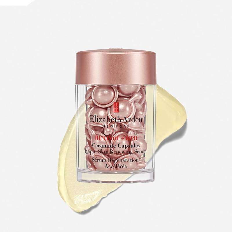 Elizabeth Arden Retinol + HPR Ceramide Rapid Skin Renewing Anti-Aging Face Serum Capsules, Fine Lines & Wrinkles Treatment with Peptides, Vitamin E, & Niacinamide - Image 2