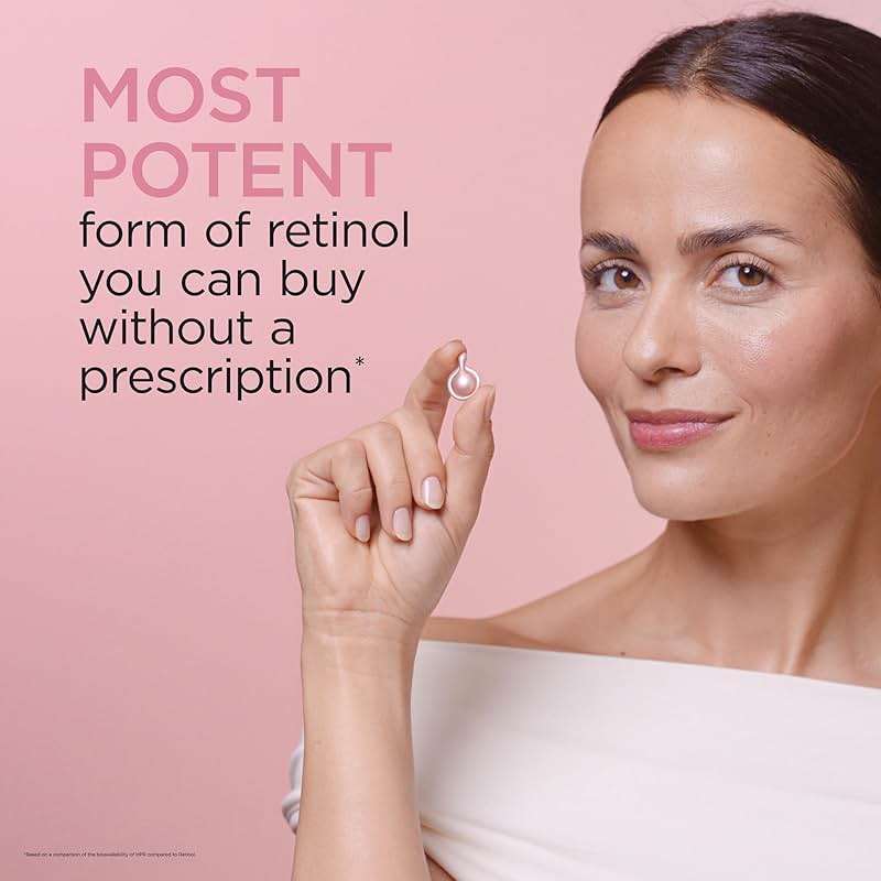 Elizabeth Arden Retinol + HPR Ceramide Rapid Skin Renewing Anti-Aging Face Serum Capsules, Fine Lines & Wrinkles Treatment with Peptides, Vitamin E, & Niacinamide - Image 3