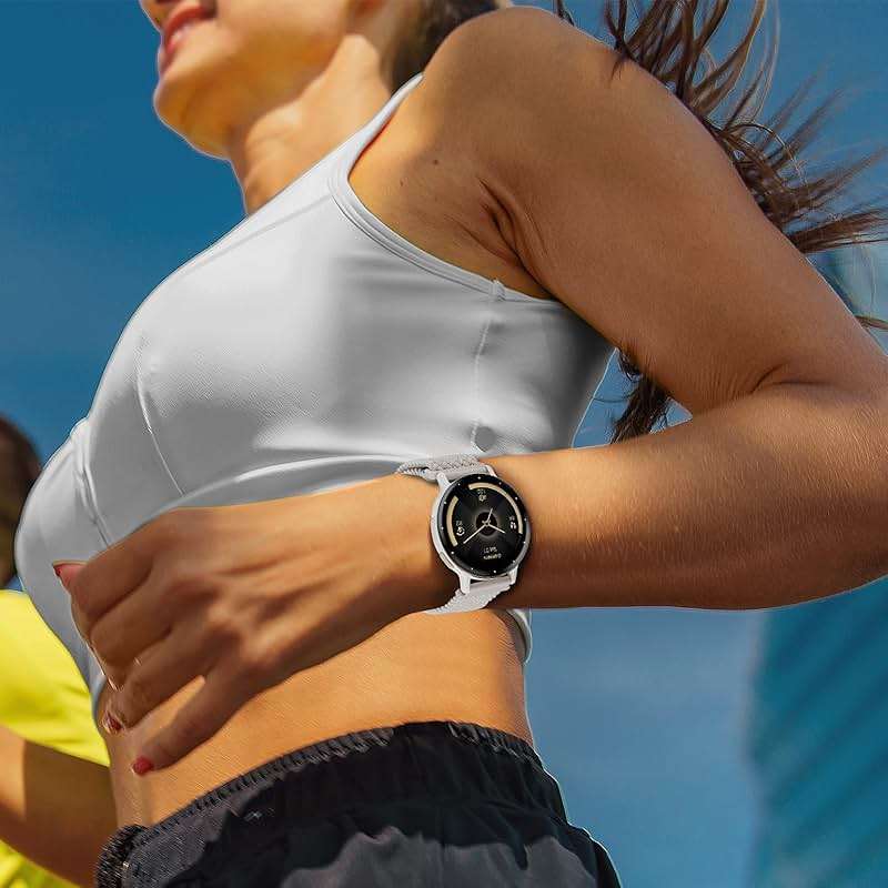 Oanux 18mm Magnetic Braided Compatible with Garmin Venu 3s Watch Band/Venu 4 41mm/Vivoactive 4s/Venu 2s/Vivomove 3s/Forerunner 255S/Forerunner 265S, Elastic Nylon Sport Stretchy Strap for Women Men - Image 6