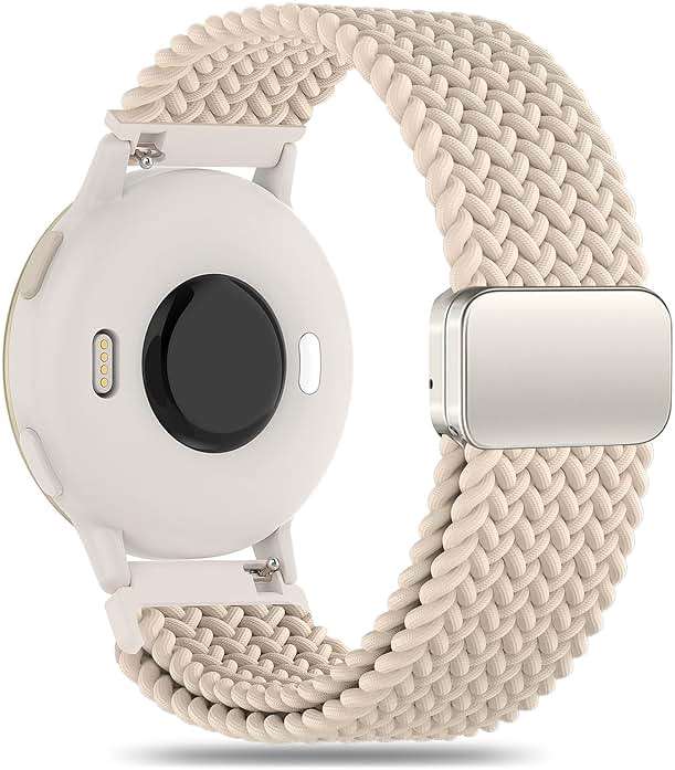 Oanux 18mm Magnetic Braided Compatible with Garmin Venu 3s Watch Band/Venu 4 41mm/Vivoactive 4s/Venu 2s/Vivomove 3s/Forerunner 255S/Forerunner 265S, Elastic Nylon Sport Stretchy Strap for Women Men - Image 7