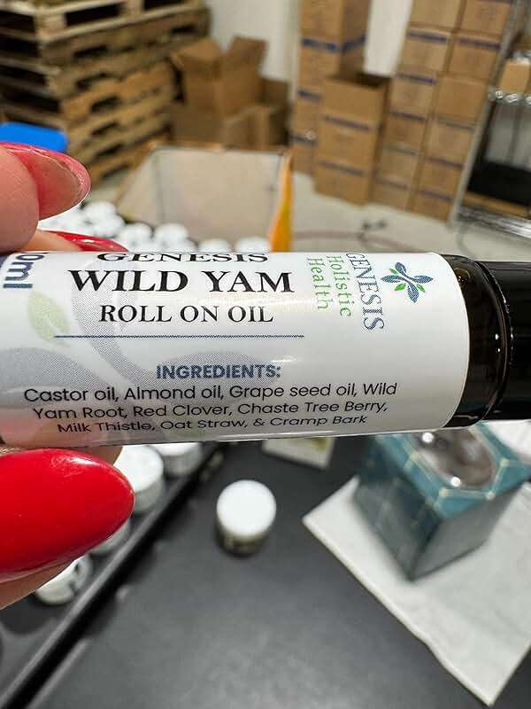 Genesis Wild Yam Root Roll On Oil for Women 10ml, Organic Wild Yam Oil with Chaste Tree & Red Clover, Vegan-Friendly & Unscented Botanical Roll-On, Fast-Absorbing, Made in USA - Image 4