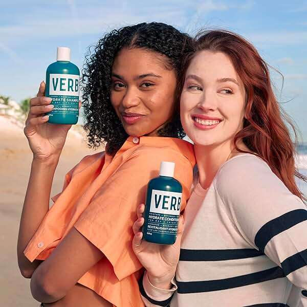 VERB Hydrate Shampoo + Conditioner Duo - Cleanses + Nourishes Dry + Frizzy Hair to Smooth + Reduce Frizz - Amber + Warm Jasmine Scent - Image 11