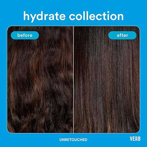VERB Hydrate Shampoo + Conditioner Duo - Cleanses + Nourishes Dry + Frizzy Hair to Smooth + Reduce Frizz - Amber + Warm Jasmine Scent - Image 5