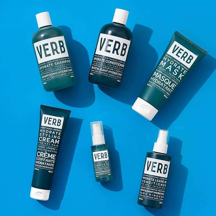 VERB Hydrate Shampoo + Conditioner Duo - Cleanses + Nourishes Dry + Frizzy Hair to Smooth + Reduce Frizz - Amber + Warm Jasmine Scent - Image 9