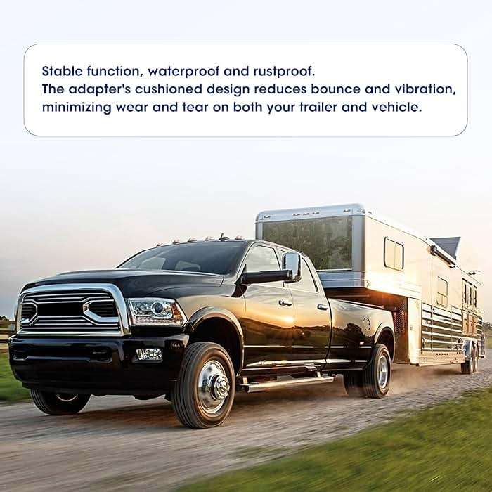 C5G1216 12"-16" Adjustable Cushioned 5th Wheel to Gooseneck Adapter Compatible with 2-5/16" Gooseneck Hitch Balls, Towing Capacity 20000 Lbs, OE C5G1216 - Image 5