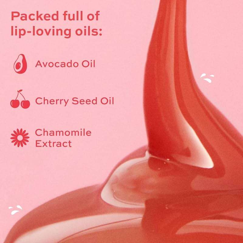 Revolution, Juicy Peptide Lip Balm, Sheer to Buildable Tint with Hydrating & Nourishing Peptides, Squalane & Vitamin E, Pink Strawberry, 0.27 fl oz - Image 4
