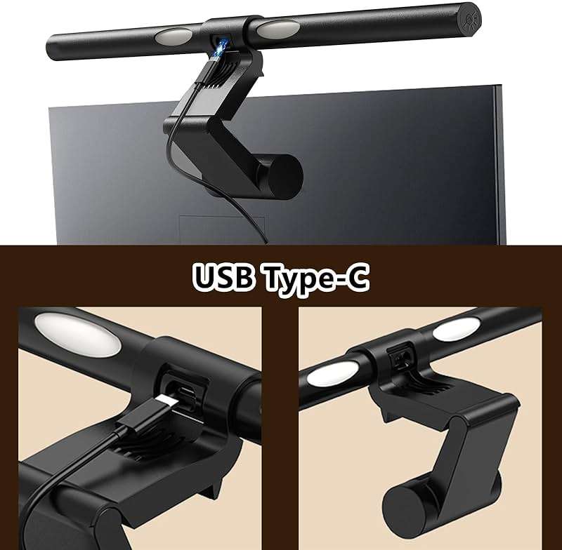 RAPOBO Monitor Light Bar, Screen Light Bar, PC light, Desk Lamp for Eye Caring, Space Saving with Remote Control, Adjustable Color Temperature, Backlight, USB Powered LED for Home Office Work (Remote) - Image 7