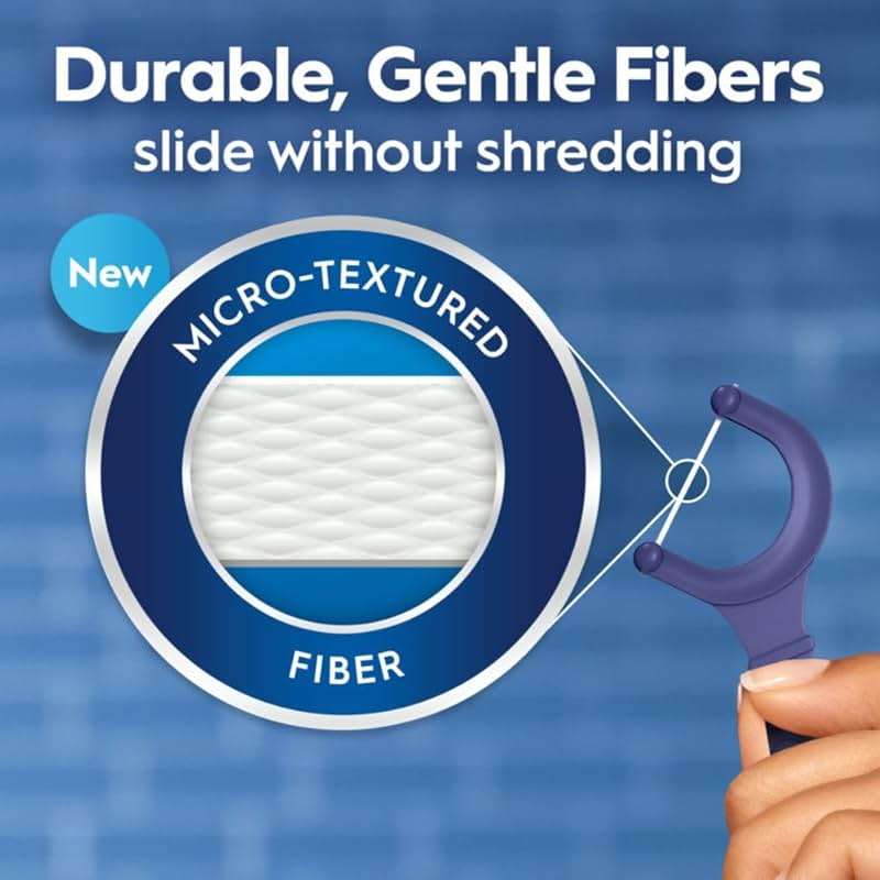 Oral-B Glide Dental Floss Picks, Arctic Peppermint Oil Flavor 3 Pack (75 Ct, 225 Sticks Total) for Adults, Shred-Resistant Teeth Flossers, Removes Plaque in Tight Spaces, Travel Friendly - Image 3