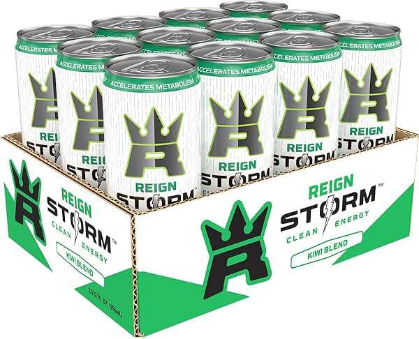 REIGN Storm, Kiwi Blend, Fitness & Wellness Energy Drink, 12 Fl Oz | Pack of 12 - Image 3