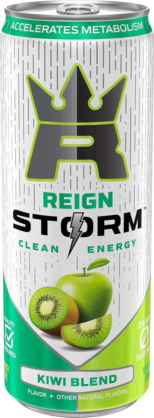 REIGN Storm, Kiwi Blend, Fitness & Wellness Energy Drink, 12 Fl Oz | Pack of 12 - Image 4