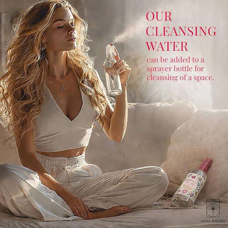 SOUL STICKS Cleansing Water 7.5 oz. Bottle for Rituals, Clearing Negative Energy and Purifying Home Spiritual Florida Water (Love Spell) - Image 4