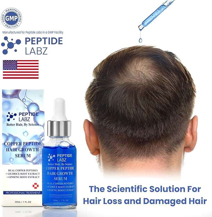 Copper Peptide Hair Serum with Copper Tripeptide-1 – Dual Peptide Scalp Treatment plus Licorice Root Extract - Image 4