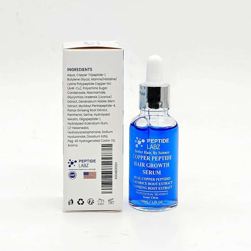 Copper Peptide Hair Serum with Copper Tripeptide-1 – Dual Peptide Scalp Treatment plus Licorice Root Extract - Image 6