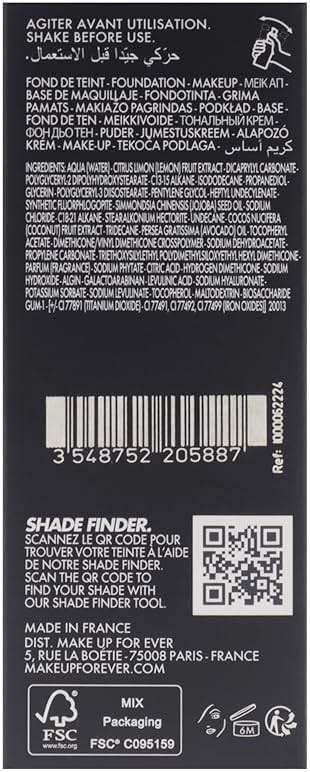 HD Skin Hydra Glow - 2R24 Cool Nude by Make Up For Ever for Women - 1 oz Foundation - Image 7