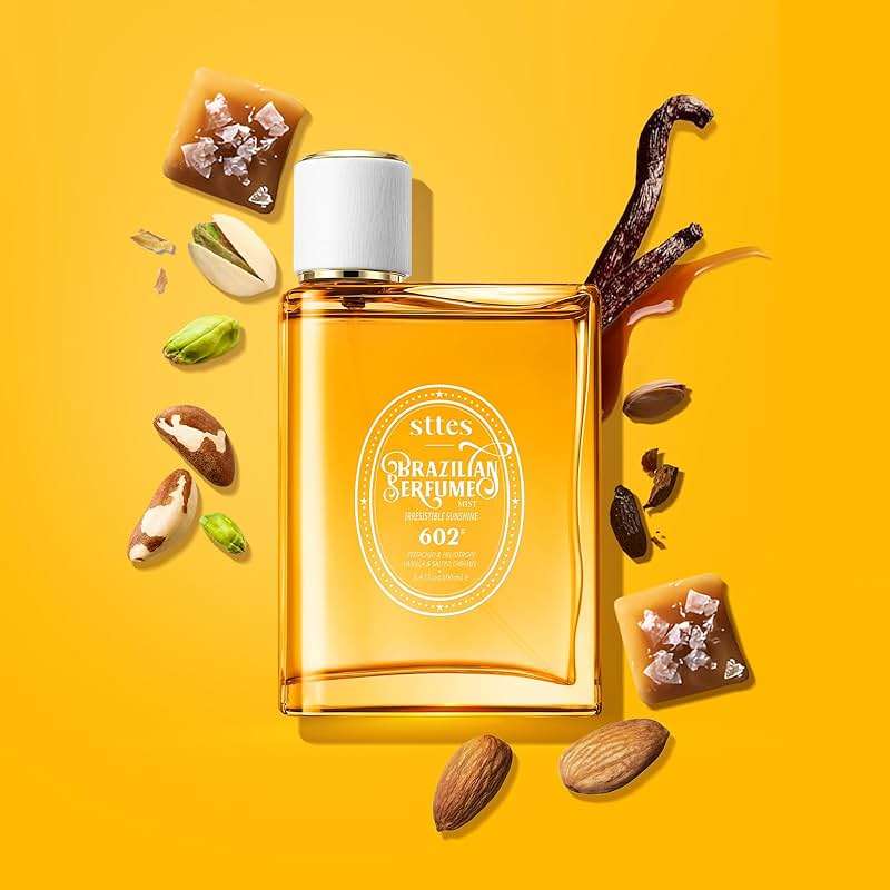 Sttes Perfume 02# Irresistible Sunshine for Women - Pistachio, Vanilla & Salted Caramel Eau de Perfume 100ml (3.4fl oz) Sweet Gourmand Caramel Vanilla Fragrance (Evolution of 602) - Image 3