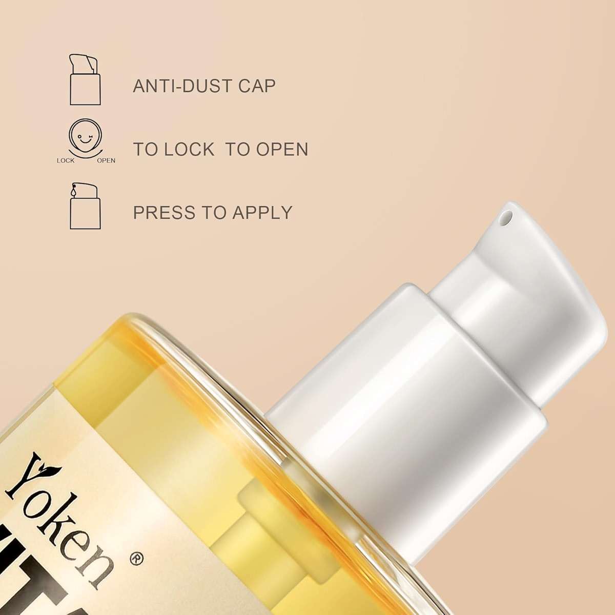 Yoken Vitamin E Oil 8 Oz Vitamin E oil for Skin Vitamine oils for Face Perfect Bath and Body Oil Cold Pressed Hexane Free Non-GMO Gluten Free Formula - Image 4
