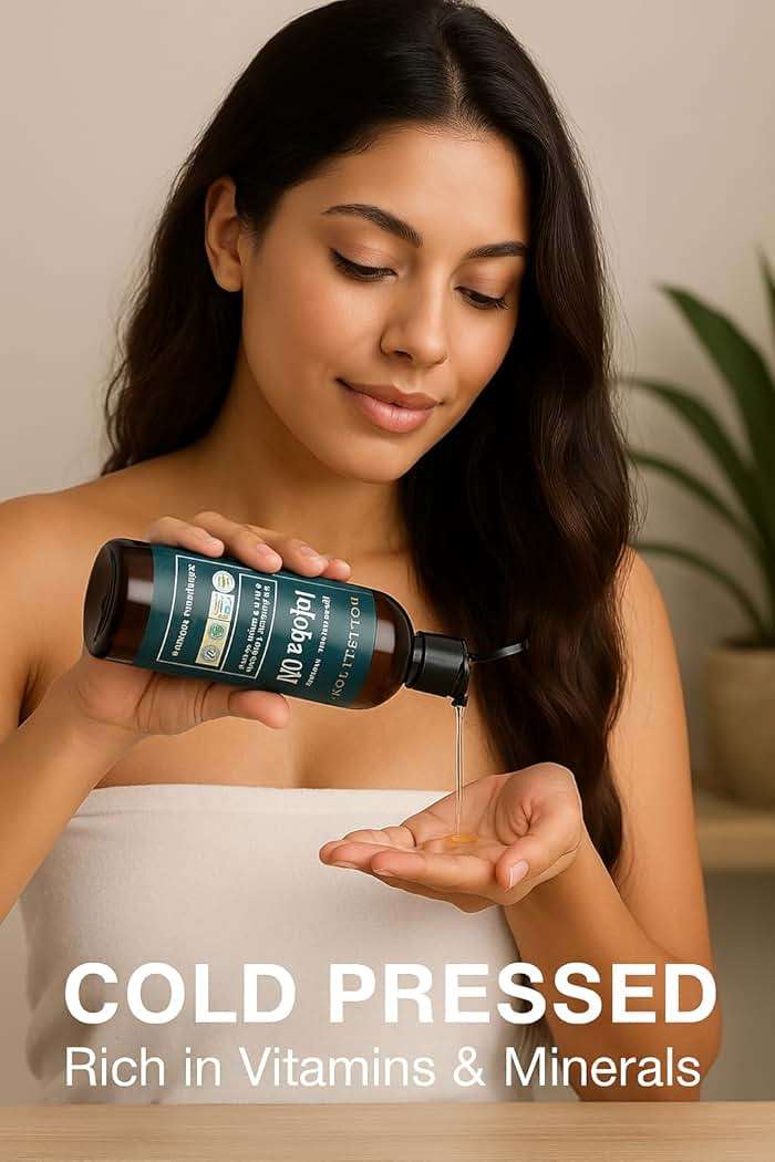 SOULSATION Organic Jojoba Oil for Skin, Hair & Face (8oz) | 100% Pure, Natural Cold Pressed - Hydrating Carrier Oil Hexane Free - Image 4