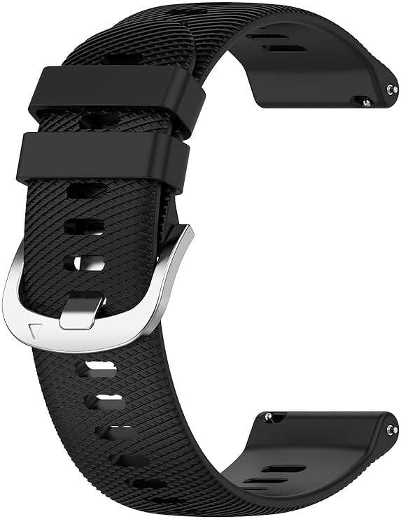 Fit for Garmin Forerunner 165 Watch Bands Women Men, 20mm Adjustable Sport Soft Silicone Replacement Bands Straps Wristbands Fit for Garmin Forerunner 165 Music - Image 3