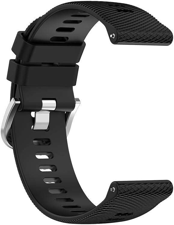 Fit for Garmin Forerunner 165 Watch Bands Women Men, 20mm Adjustable Sport Soft Silicone Replacement Bands Straps Wristbands Fit for Garmin Forerunner 165 Music - Image 5