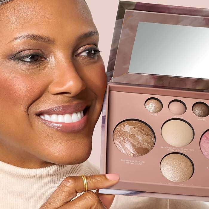 LAURA GELLER NEW YORK Baked Starter Kit: Baked Balance-n-Brighten Powder Foundation, Tan and Best of the Best Palette Blush Bronzer Highlighter Eyeshadow and Retractable Kabuki Brush - Image 9