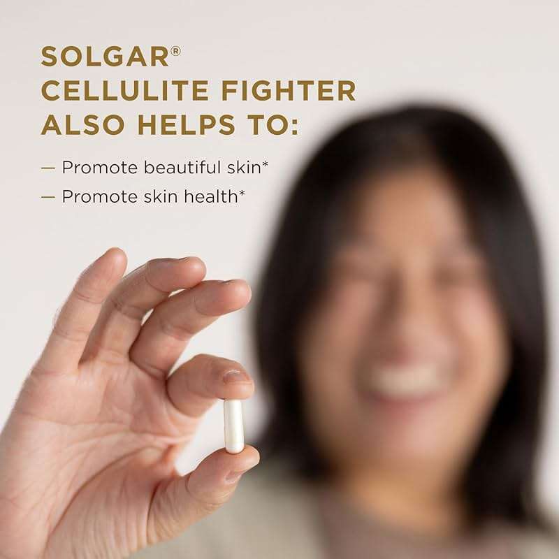 Solgar Cellulite Fighter Skin Vitamin and Mineral Supplement, Support Smooth Skin with French Melon Concentrate, Hyaluronic Acid and Vitamin C Supplement, Age-Defying Nutrition for Women, 30 Servings - Image 5