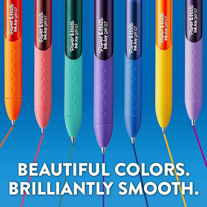 Paper Mate InkJoy Gel Pens, Candy Pop Special Edition, Medium Point (0.7mm), Retractable, Assorted Colors, 4 Count - Fun Office Supplies, Writing, Journaling - Image 3