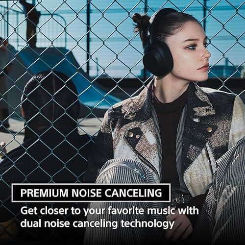Sony ULT WEAR Noise Canceling Wireless Headphones with Alexa Built-in, Massive Bass Comfortable Design, Black WHULT900N/B Bundle with Pro Audio Headphone Stand + Microfiber Cloth - Image 4