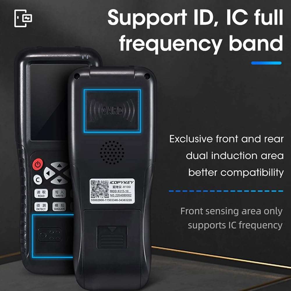RFID ID Duplicator Copier Writer Decode Function Smart Card Key Machine RFID NFC Copier ID Reader Writer with T557 125khz H-ID Cards,ID 125kh Keyfobs and IC 13.56mhz Key Tags - Image 4