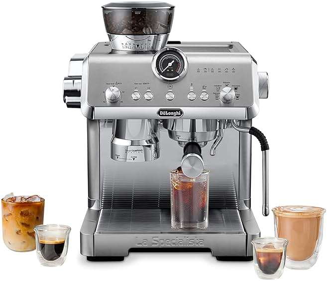 De'Longhi La Specialista Opera Espresso Machine – Cold Brew & Espresso Maker with Smart Tamping, Burr Grinder, Milk Steam Wand/Frother & 19-Bar Pressure – For Lattes & Cappuccinos - Image 1