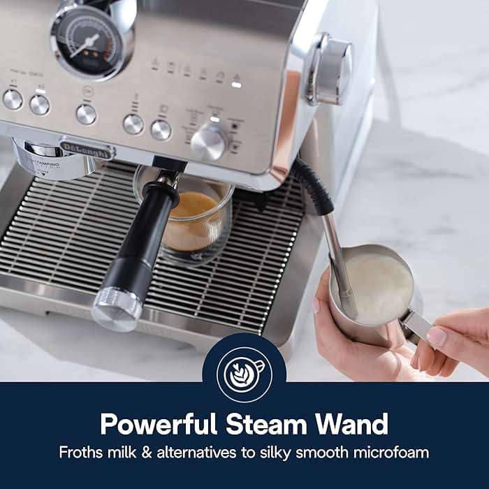 De'Longhi La Specialista Opera Espresso Machine – Cold Brew & Espresso Maker with Smart Tamping, Burr Grinder, Milk Steam Wand/Frother & 19-Bar Pressure – For Lattes & Cappuccinos - Image 6