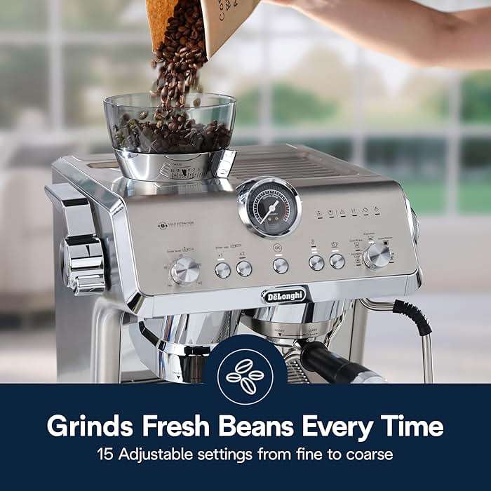 De'Longhi La Specialista Opera Espresso Machine – Cold Brew & Espresso Maker with Smart Tamping, Burr Grinder, Milk Steam Wand/Frother & 19-Bar Pressure – For Lattes & Cappuccinos - Image 8