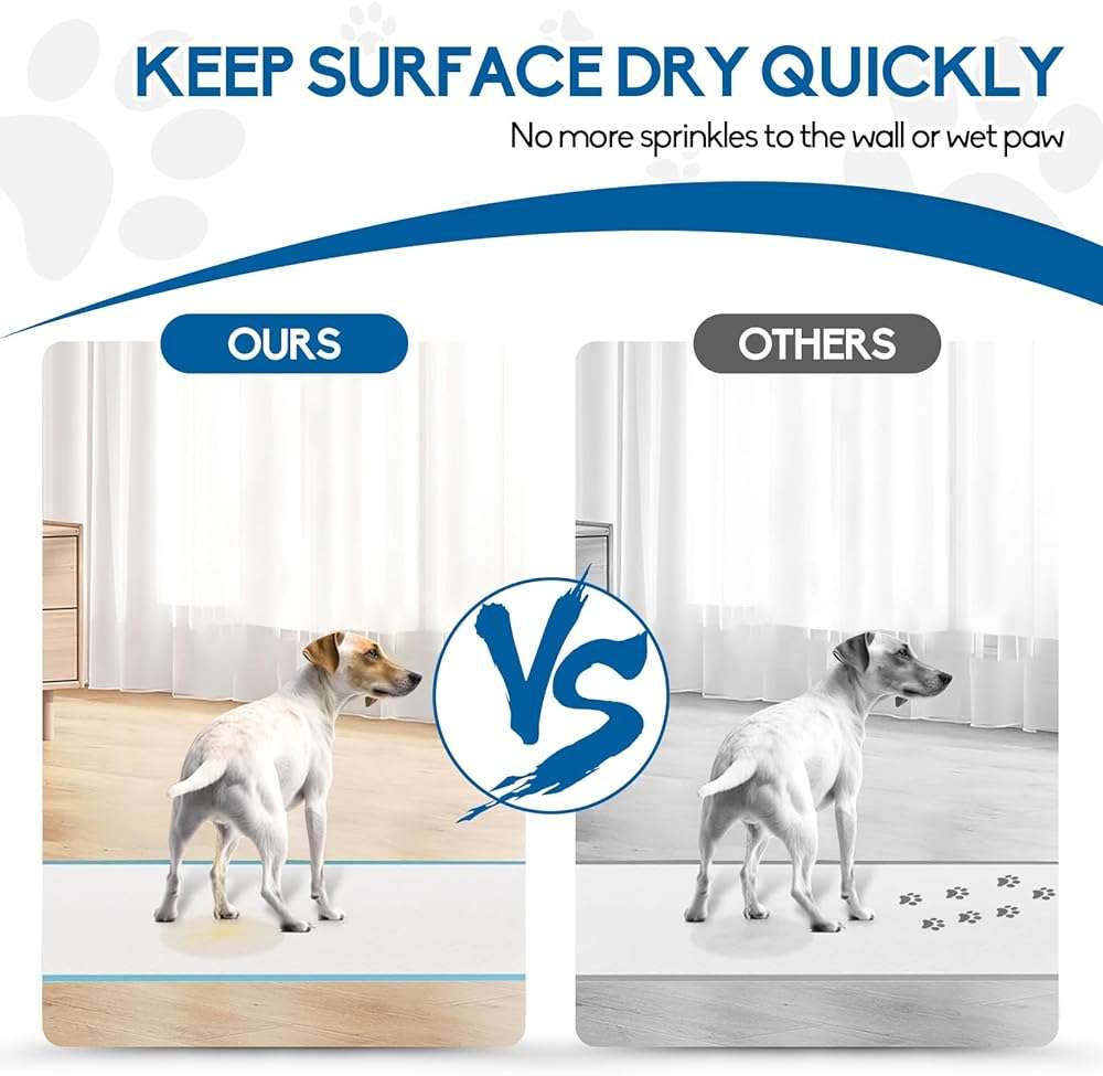 ASIVZLOW 40 Count 24"X24" Disposable Puppy Pads Super Absorbent &Leak-Proof Quick-Dry Underpads for Baby Adults Elder Large Pee Pads for Dogs Deodorant 6-Layer Cat Wee Wee Pads Training Pads - Image 6