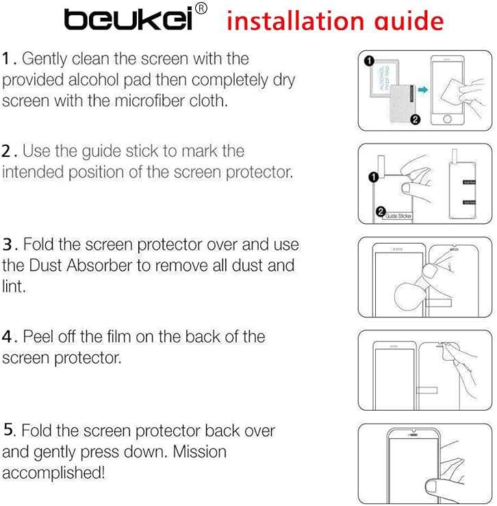 beukei ( 3 Pack Designed for Garmin Venu 3S Screen Protector, Anti Scratch, Bubble Free - Image 5