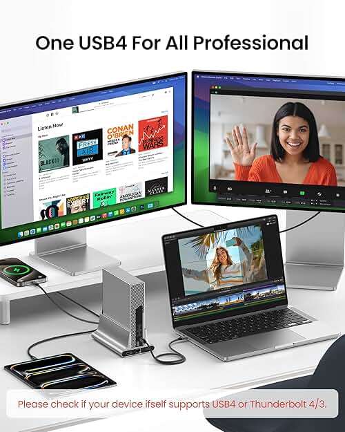 Silkland USB 4 for Thunderbolt 4 Cable 6.6FT/2M, 40Gbps Data Transfer, 8K/5K@60Hz, 4K@240Hz, 240W Charging, Braided USB C Video Cable Compatible with MacBook, iPhone 17/16, Monitor, SSD, iPad - Image 7