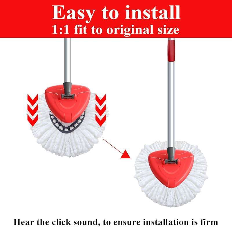 Spin Mop Base Compatible with O-Cedar Easywring 1 Tank,Spin Mop Replacement Head Cover for Ocedar Mop Attachment Parts, Easy to Replace - Image 3
