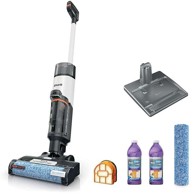 Shark | Wet Dry Vacuum Cleaner | Vacuum and Mop Combo | HydroVac MessMaster | 3-in-1 Self-Cleaning + Powerful Suction | 2 Brushrolls & 2 Solutions Included | Hardwood Floor & Area Rug Cleaner | AW261 - Image 1