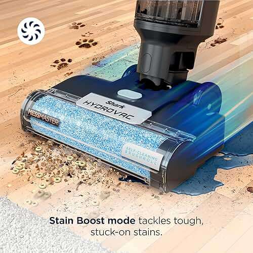 Shark | Wet Dry Vacuum Cleaner | Vacuum and Mop Combo | HydroVac MessMaster | 3-in-1 Self-Cleaning + Powerful Suction | 2 Brushrolls & 2 Solutions Included | Hardwood Floor & Area Rug Cleaner | AW261 - Image 7