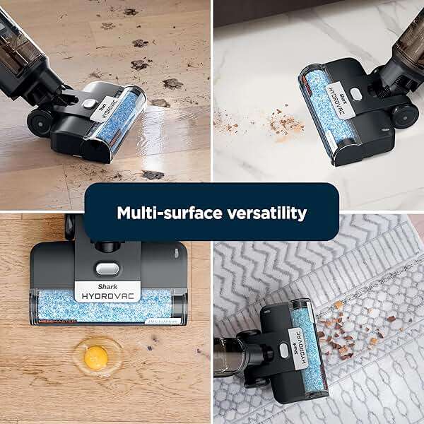 Shark | Wet Dry Vacuum Cleaner | Vacuum and Mop Combo | HydroVac MessMaster | 3-in-1 Self-Cleaning + Powerful Suction | 2 Brushrolls & 2 Solutions Included | Hardwood Floor & Area Rug Cleaner | AW261 - Image 8