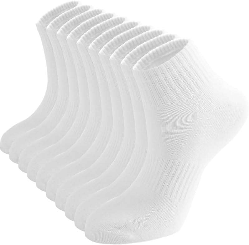 Irisbear Ankle Socks for Women, Cotton Gym Socks Thin Running Socks 5 Pairs - Image 1