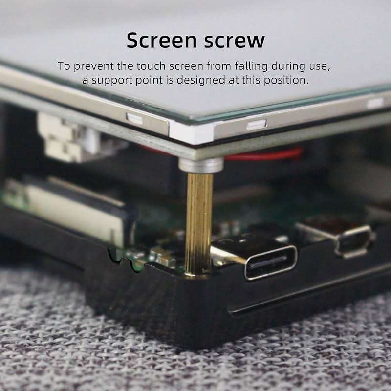 CUQI Raspberry Pi Display, 3.5 Inch Touchscreen with Raspberry Pi 5 Case, 480x320 TFT LCD 60 FPS Monitor with Mini Fan and Heatsink for Raspberry Pi - Image 5