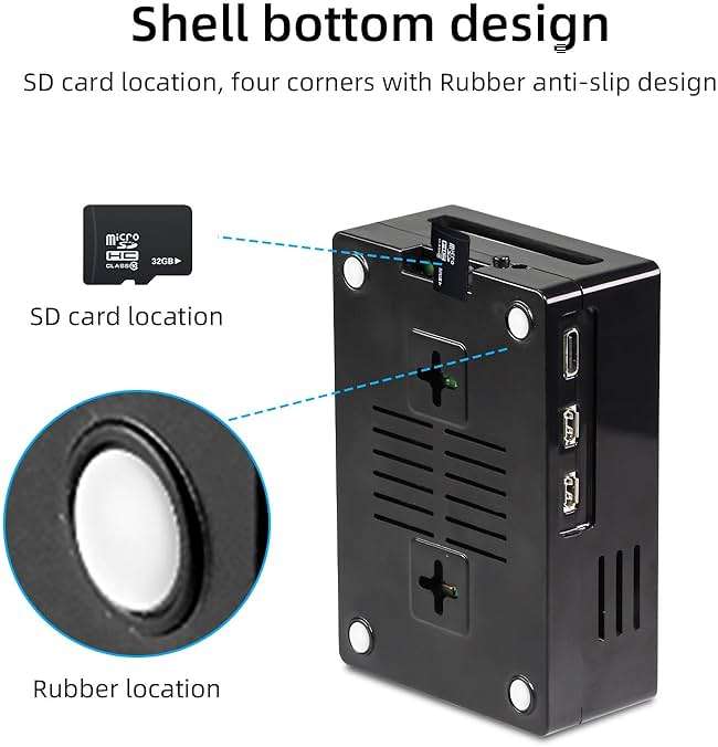 CUQI Raspberry Pi Display, 3.5 Inch Touchscreen with Raspberry Pi 5 Case, 480x320 TFT LCD 60 FPS Monitor with Mini Fan and Heatsink for Raspberry Pi - Image 6