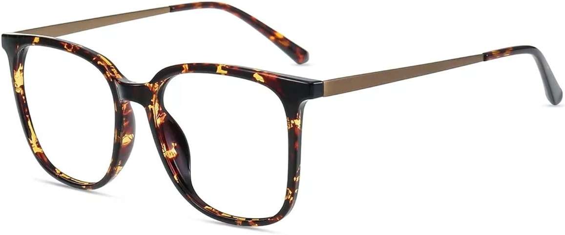 Firmoo Oversized Blue Light Blocking Glasses for Women/Men, Large Square Frame Computer Glasses for Screens - Image 1